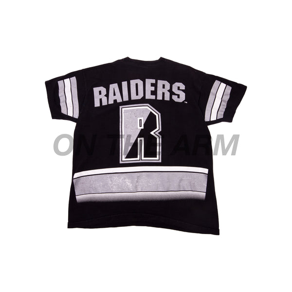 Vintage Black 1994 Raiders All Over Print Tee