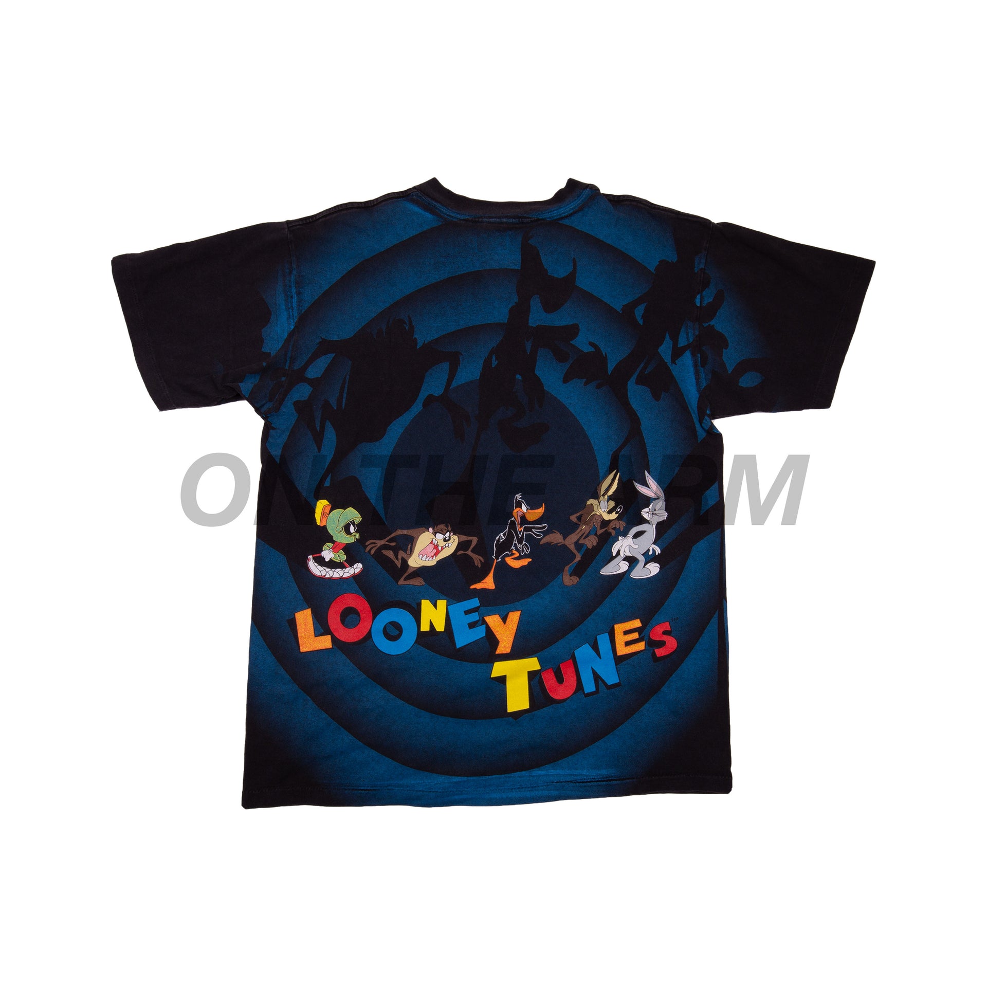Vintage Black All Over Print Looney Tunes Tee