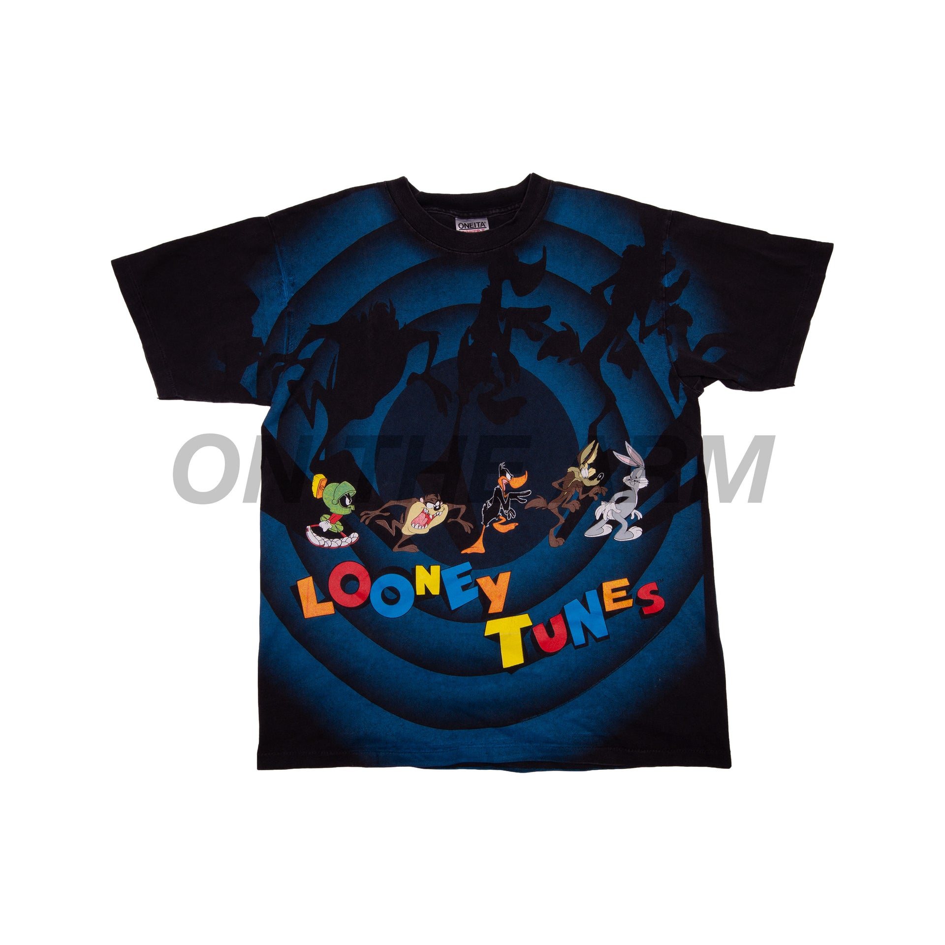 Vintage Black All Over Print Looney Tunes Tee