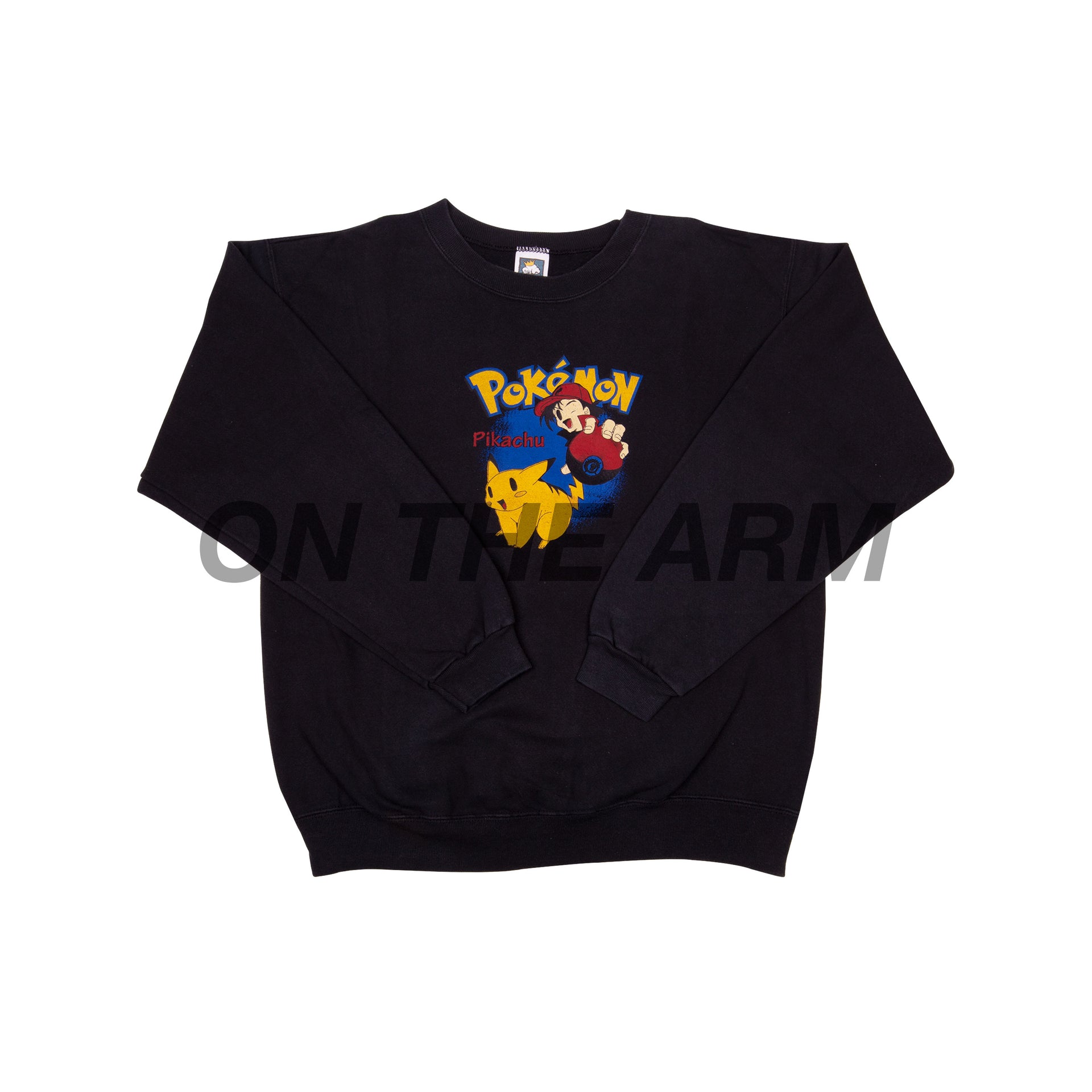 Vintage Black Bootleg Pokemon Crew