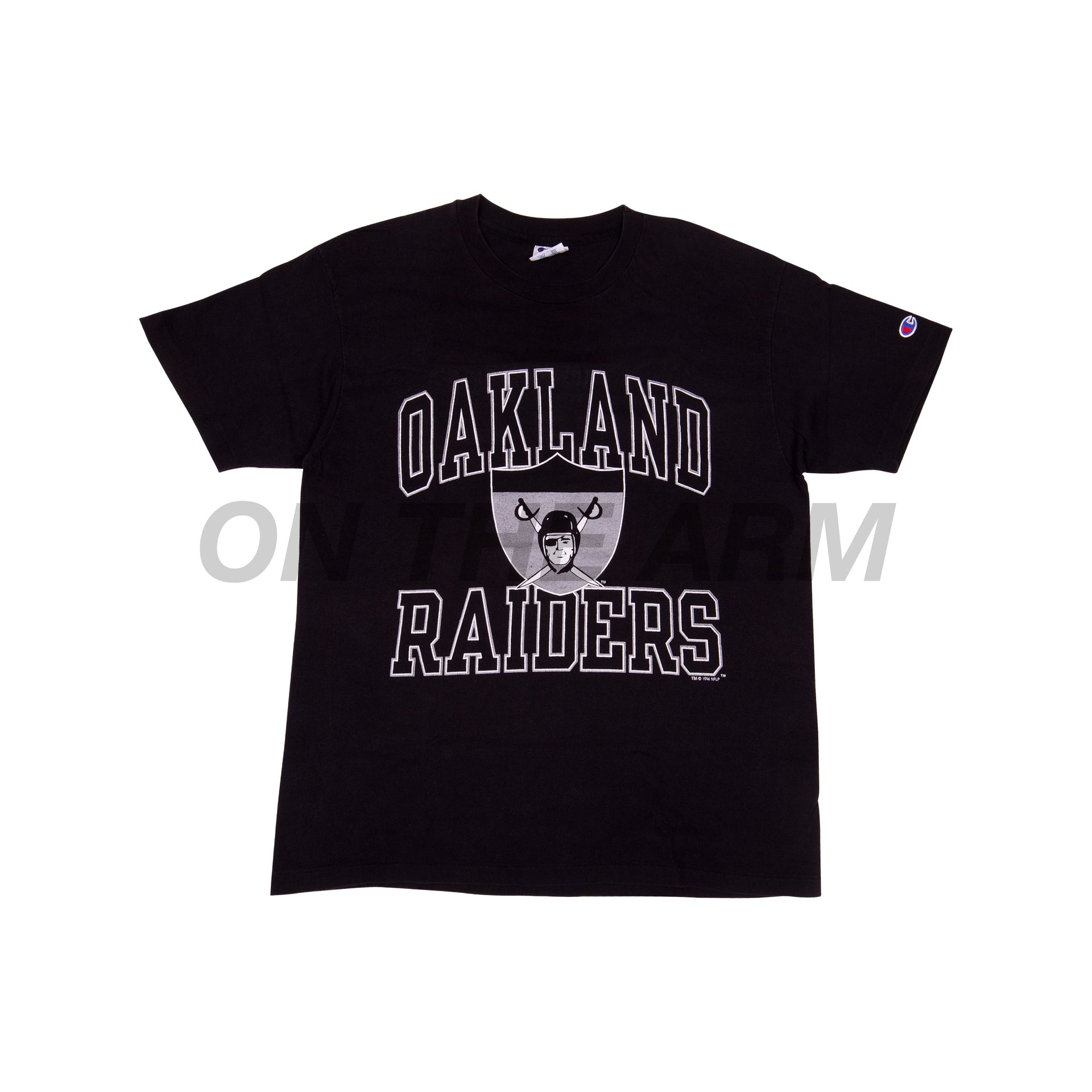 Vintage Black Champion Raiders Tee
