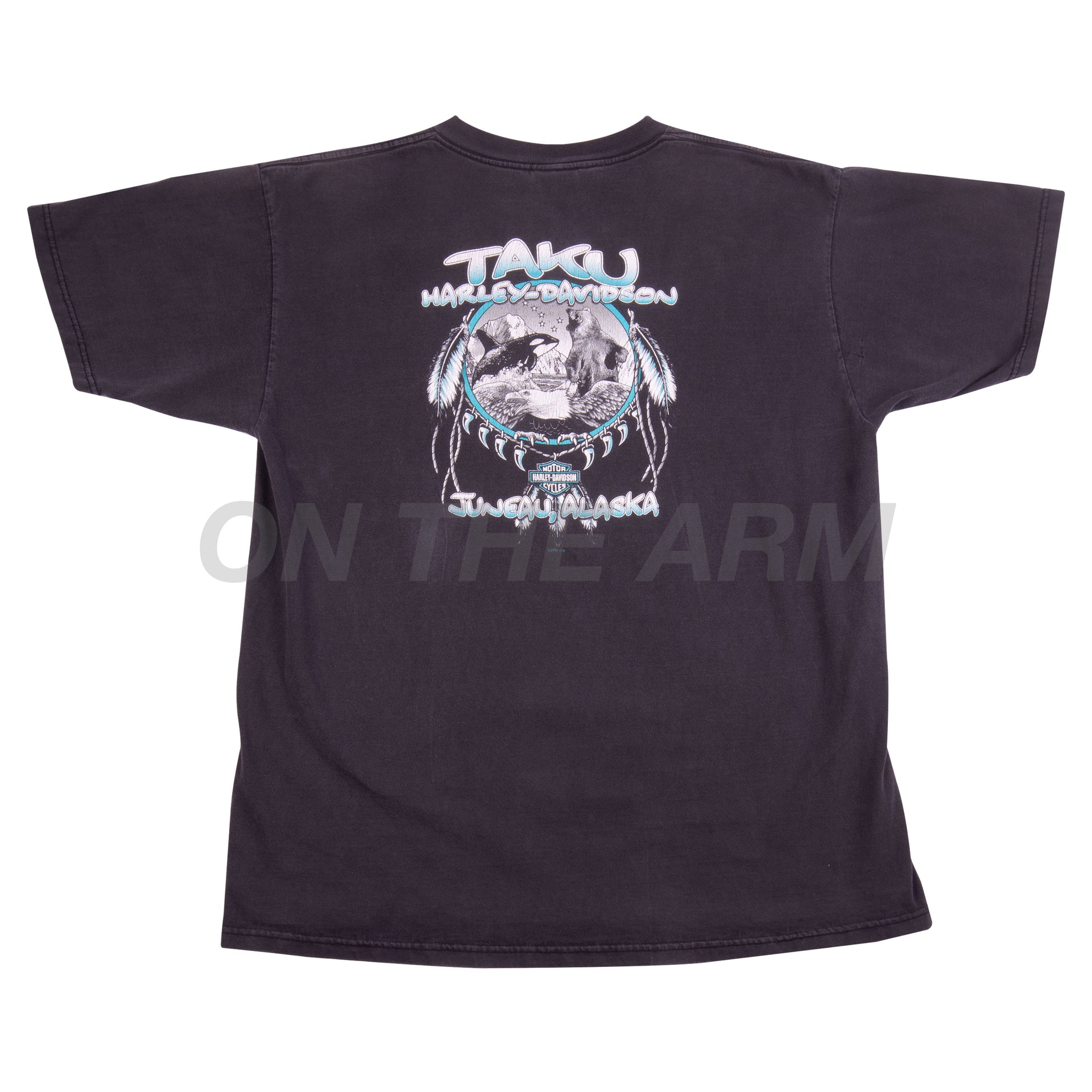Vintage Black Harley Davidson Alaska Tee
