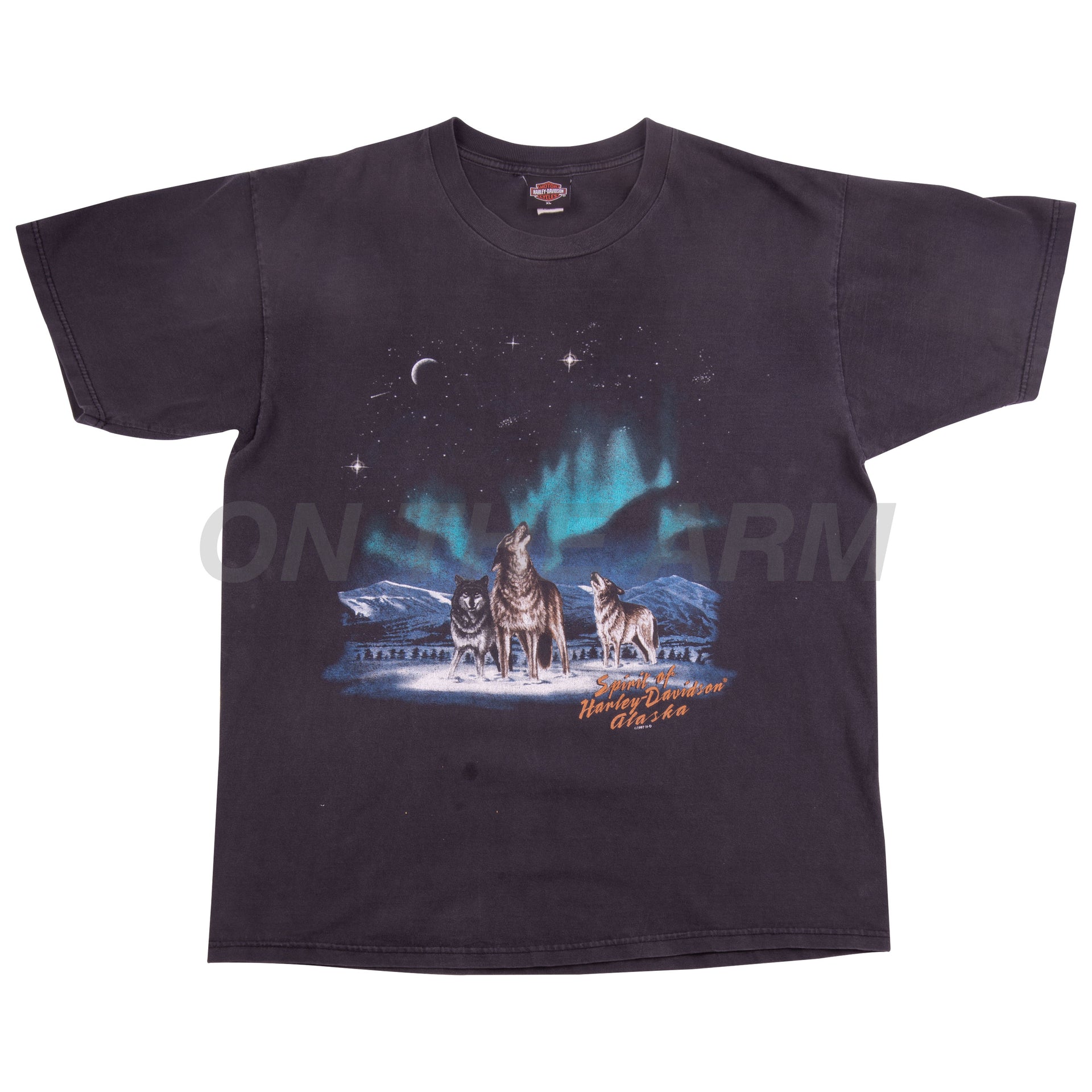 Vintage Black Harley Davidson Alaska Tee