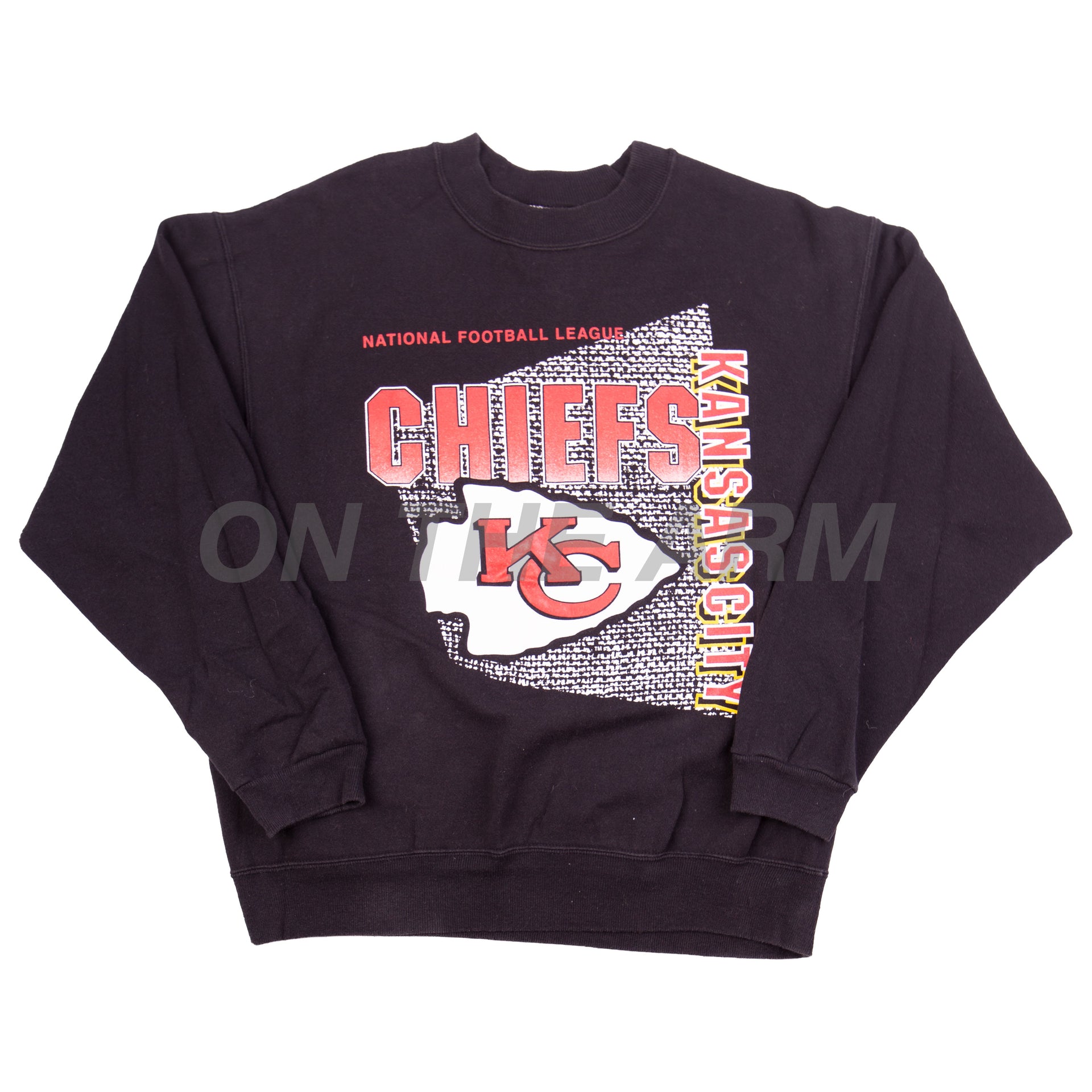 Vintage Black Kansas City Chiefs Crew