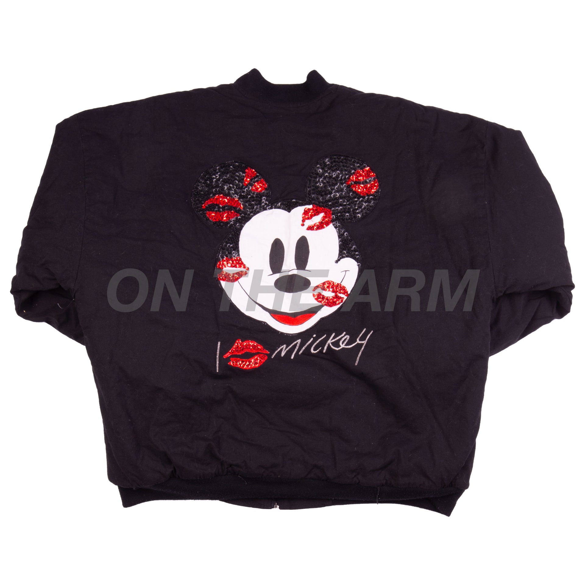 Vintage Black Mickey Sequin Jacket