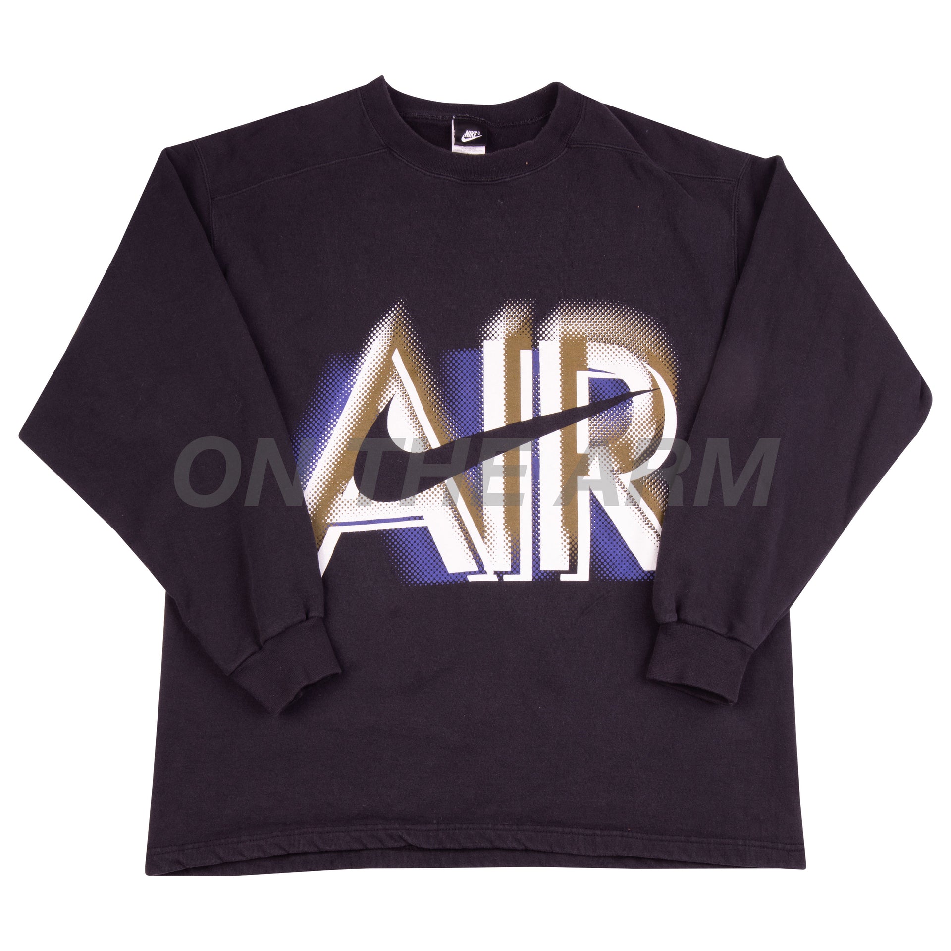 Vintage Black Nike AIR Crew