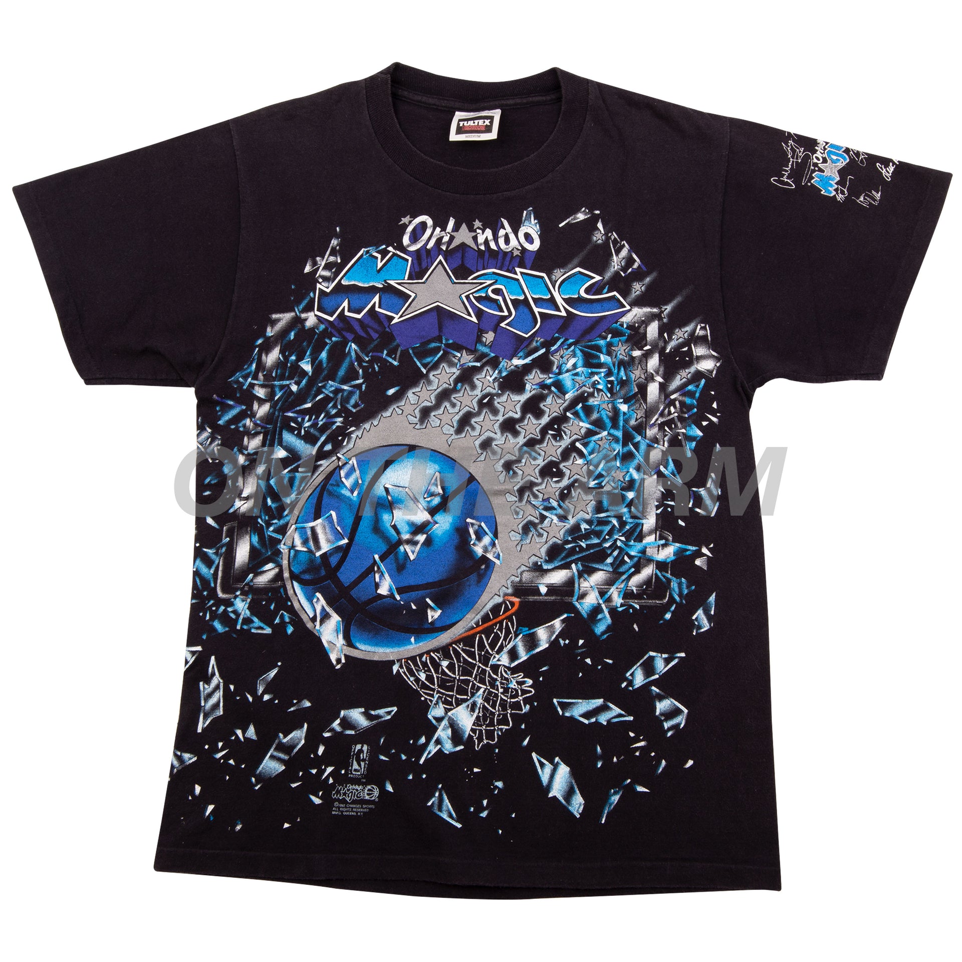 Vintage Black Orlando Magic Shattered Backboard Tee