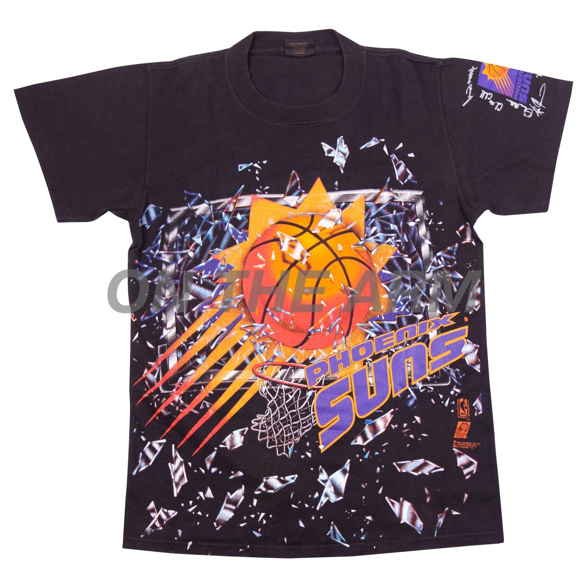 Vintage Black Phoenix Suns Shattered Backboard Tee