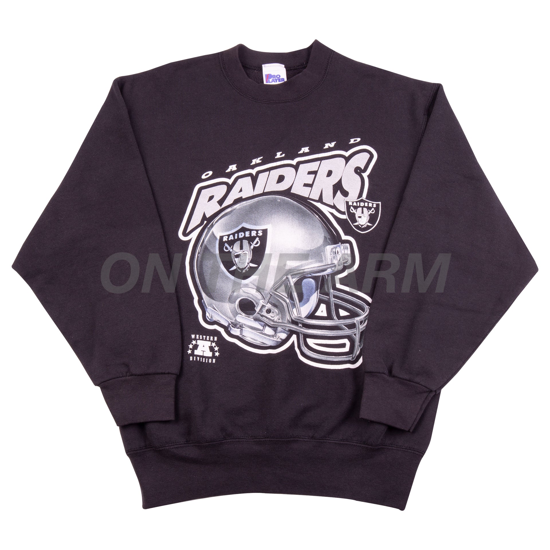 Vintage Black Raiders Helmet Crew