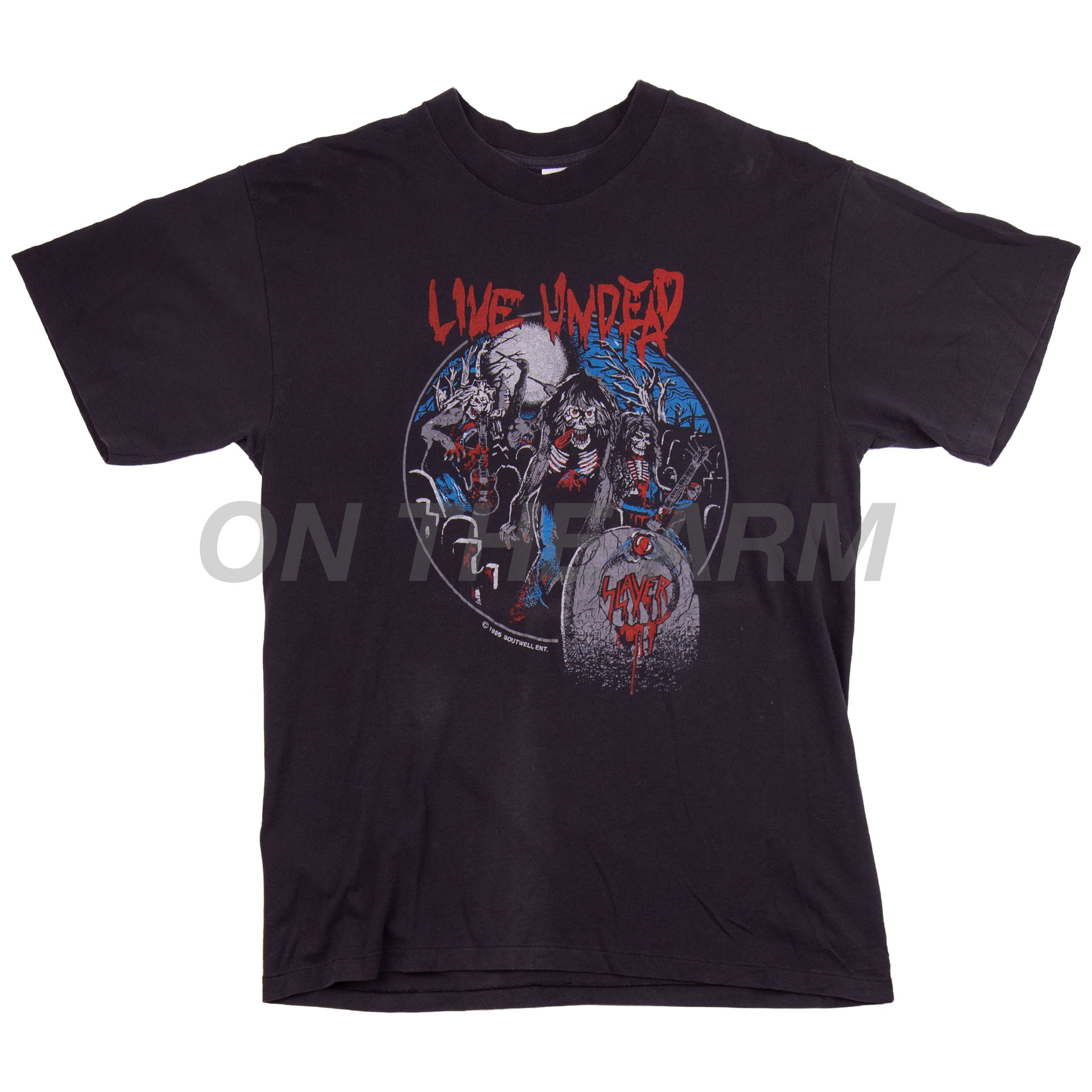 Vintage Black Slayer Live Undead Tee (1985)