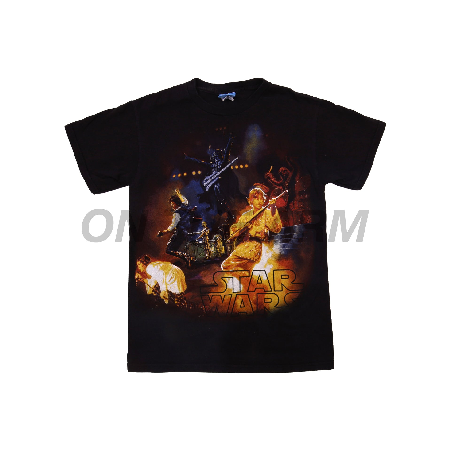 Vintage Black Star Wars Band Tee