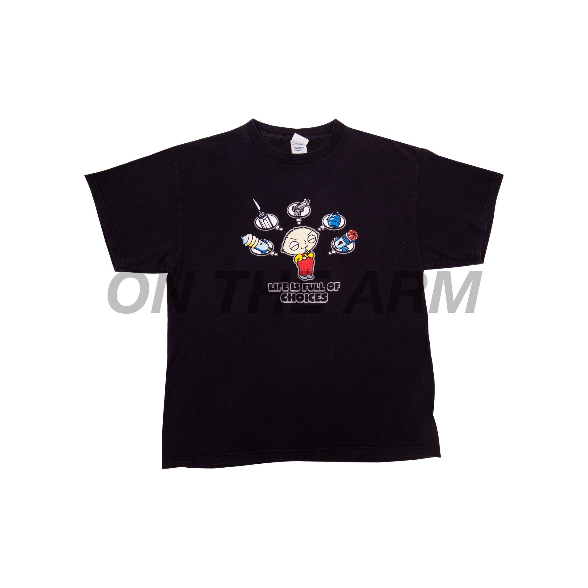 Vintage Black Stewie Choices Tee