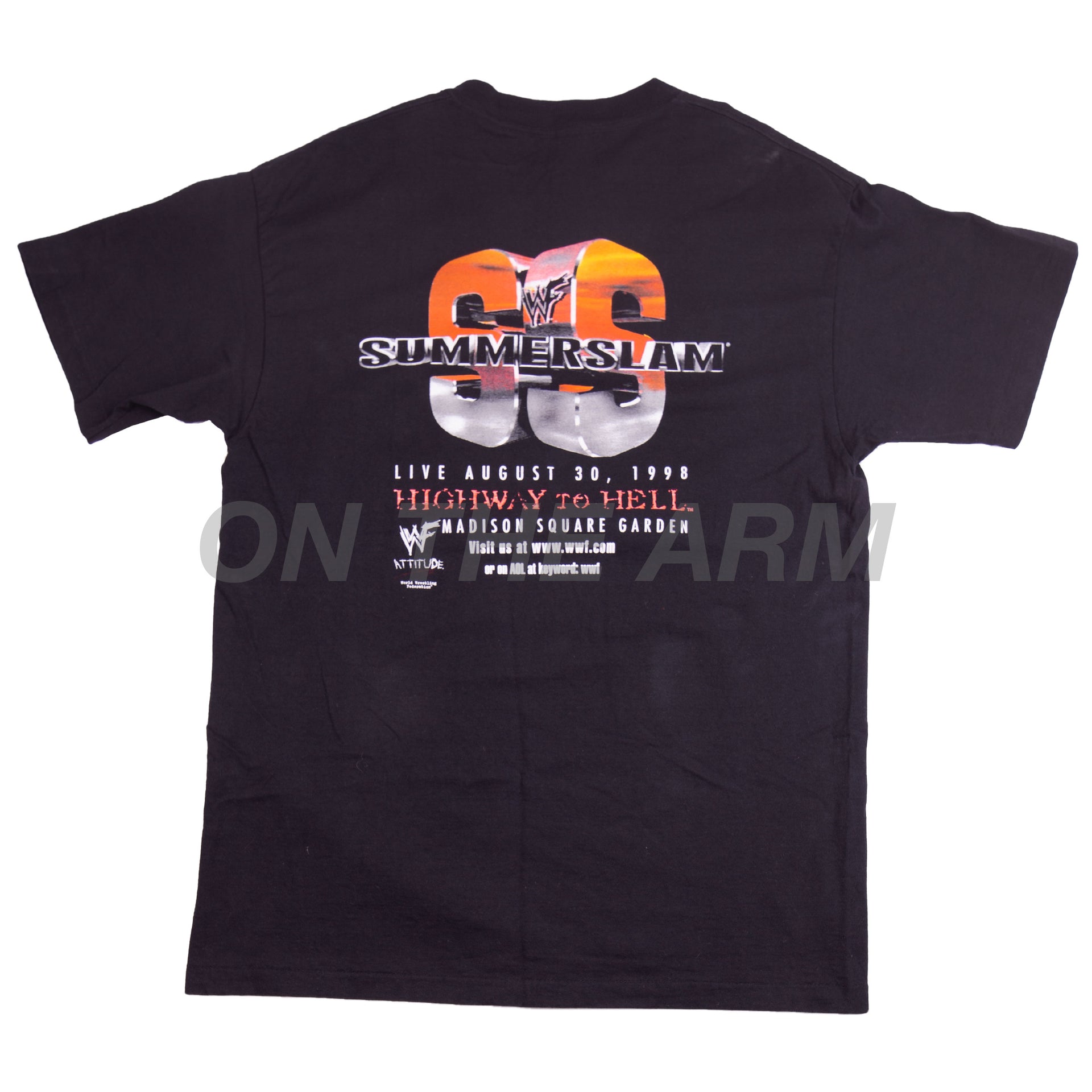 Vintage Black WWE Summer Slam Tee (1998)