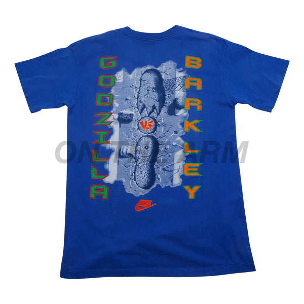 Vintage Blue Nike Barkley vs. Godzilla Tee