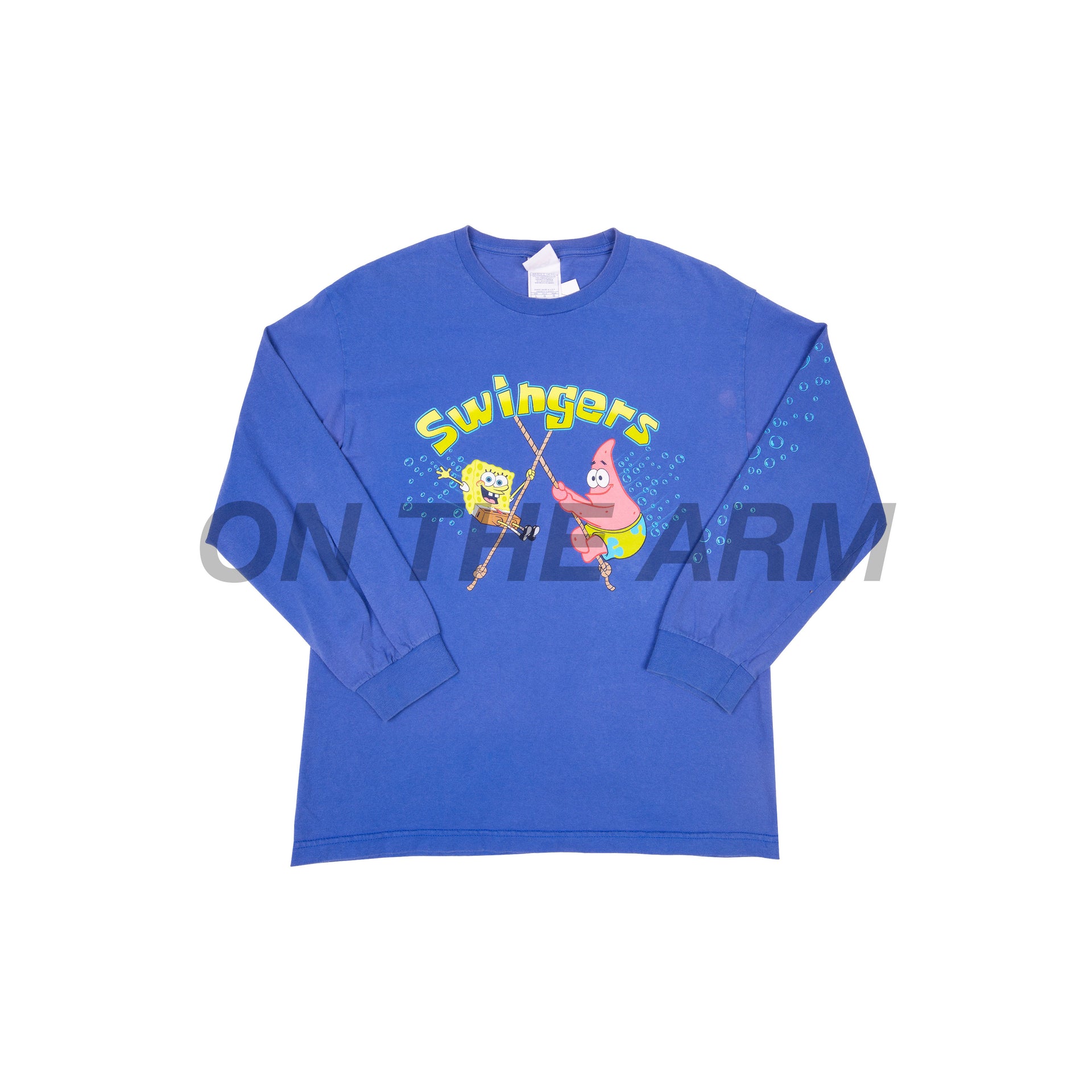 Vintage Blue Spongebob Swingers LS