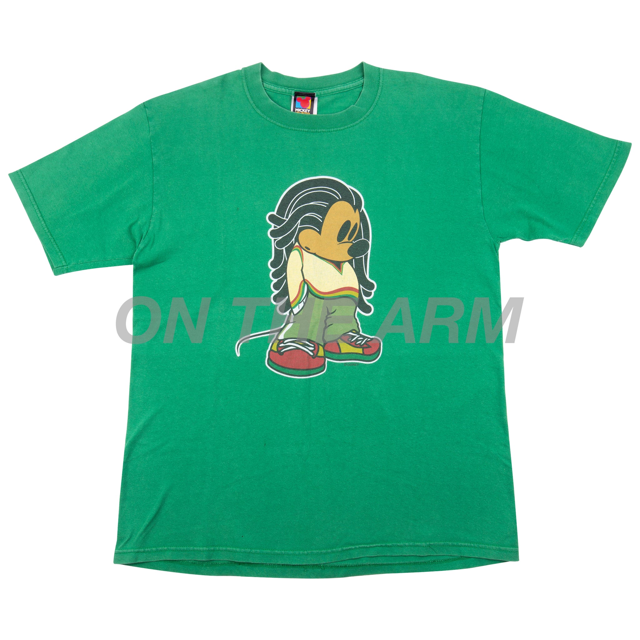 Vintage Green Rasta Mickey Tee