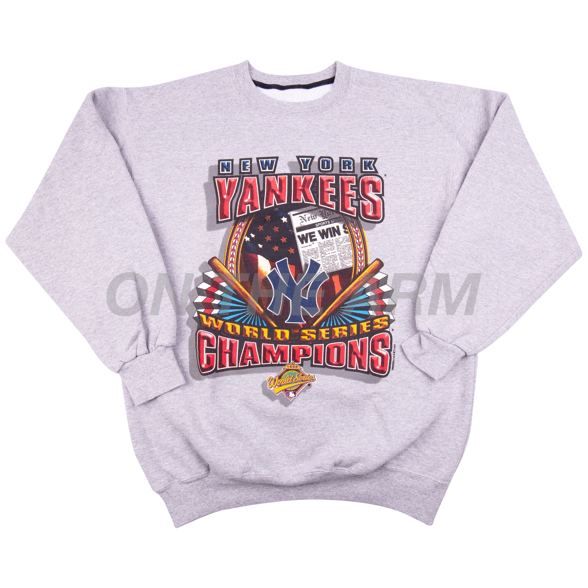 Vintage Grey 1996 NY Yankees World Series Champs Crew