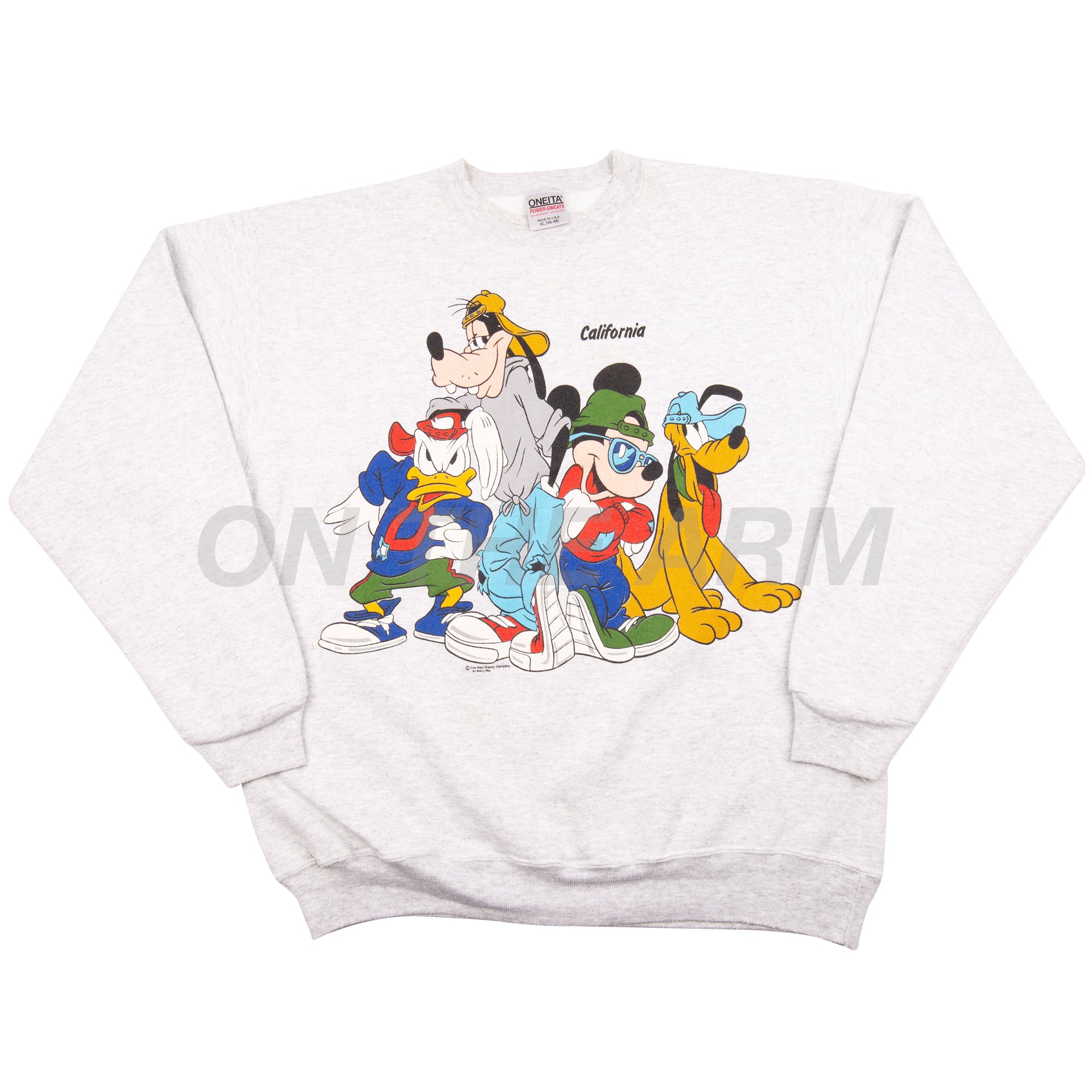 Vintage Grey Mickey California Crew