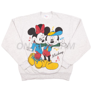 Vintage Grey Mickey & Minnie Crew