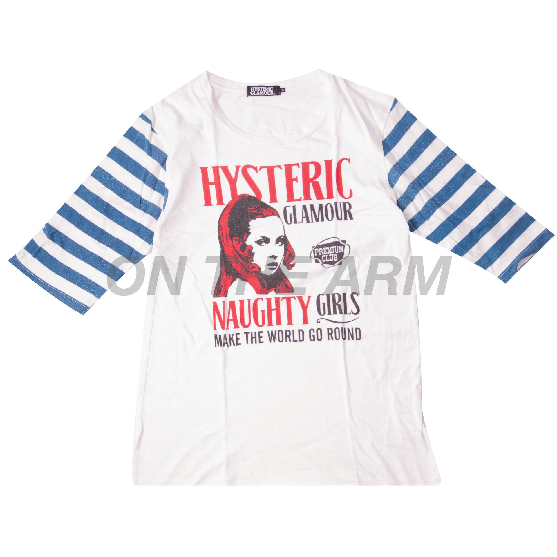 Hysteric Glamour White Naughty Girl Raglan USED