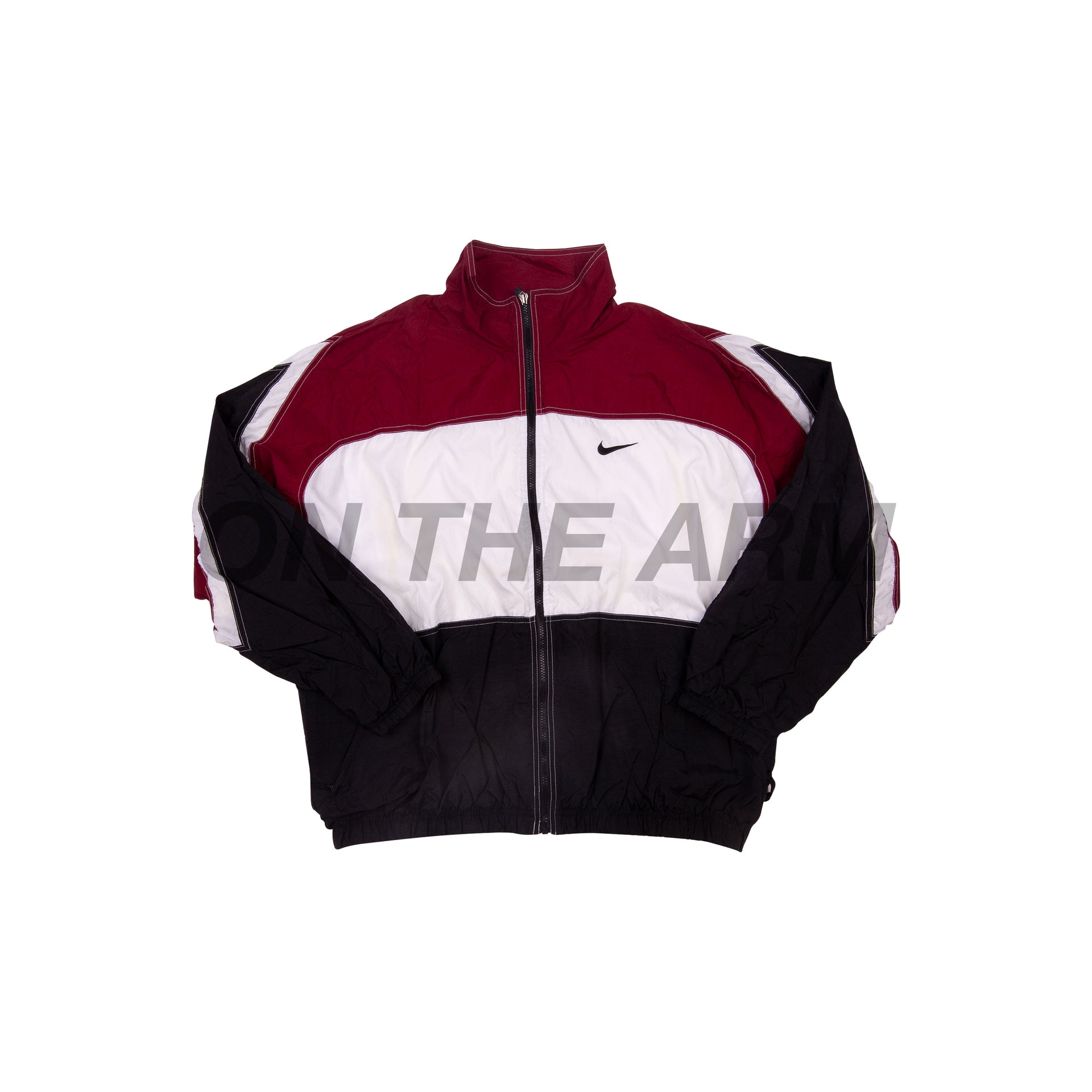 Vintage Maroon/White Nike Windbreaker