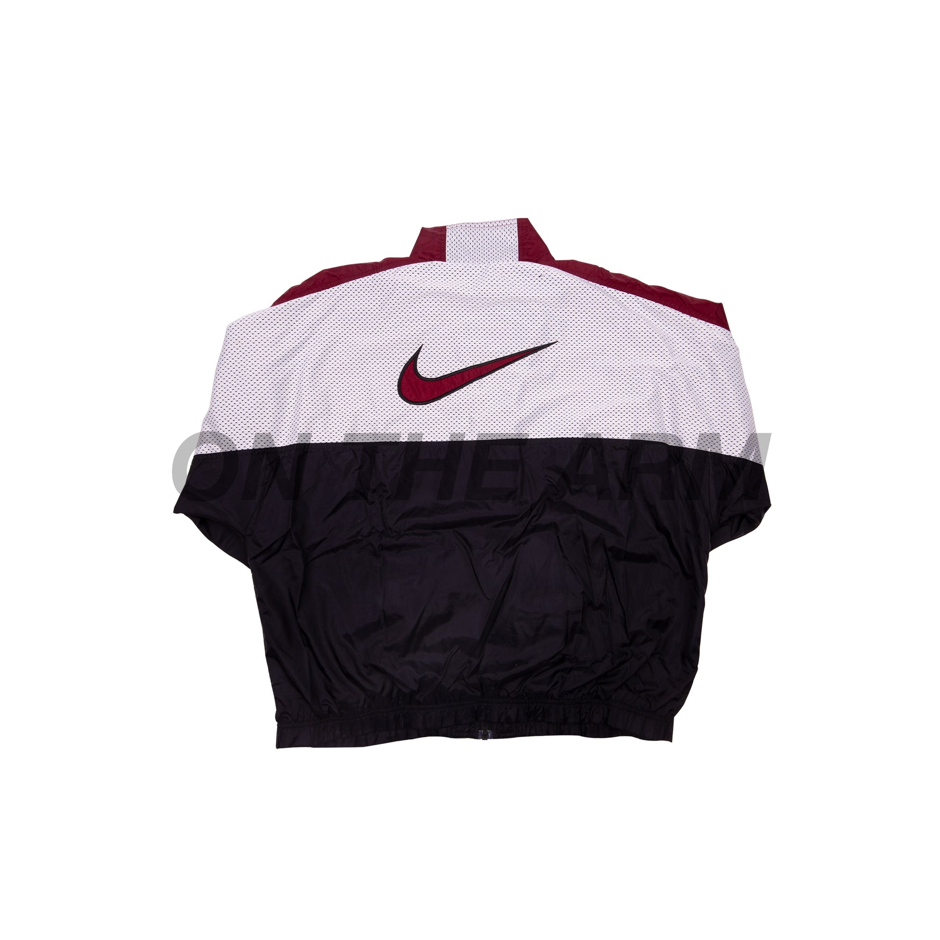 Vintage Maroon/White Nike Mesh Windbreaker