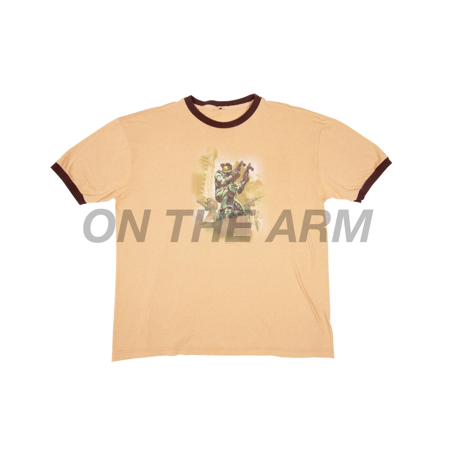 Vintage Natural Halo 2 Ringer Tee