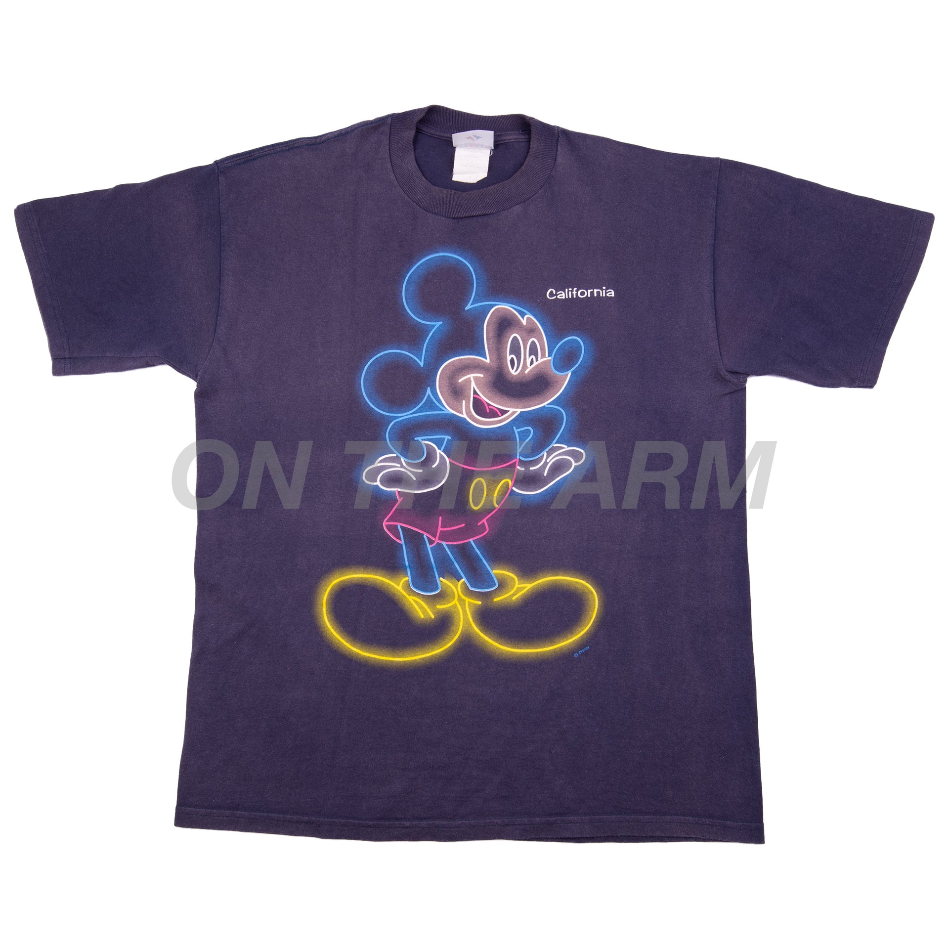Vintage Navy California Mickey Outline Tee