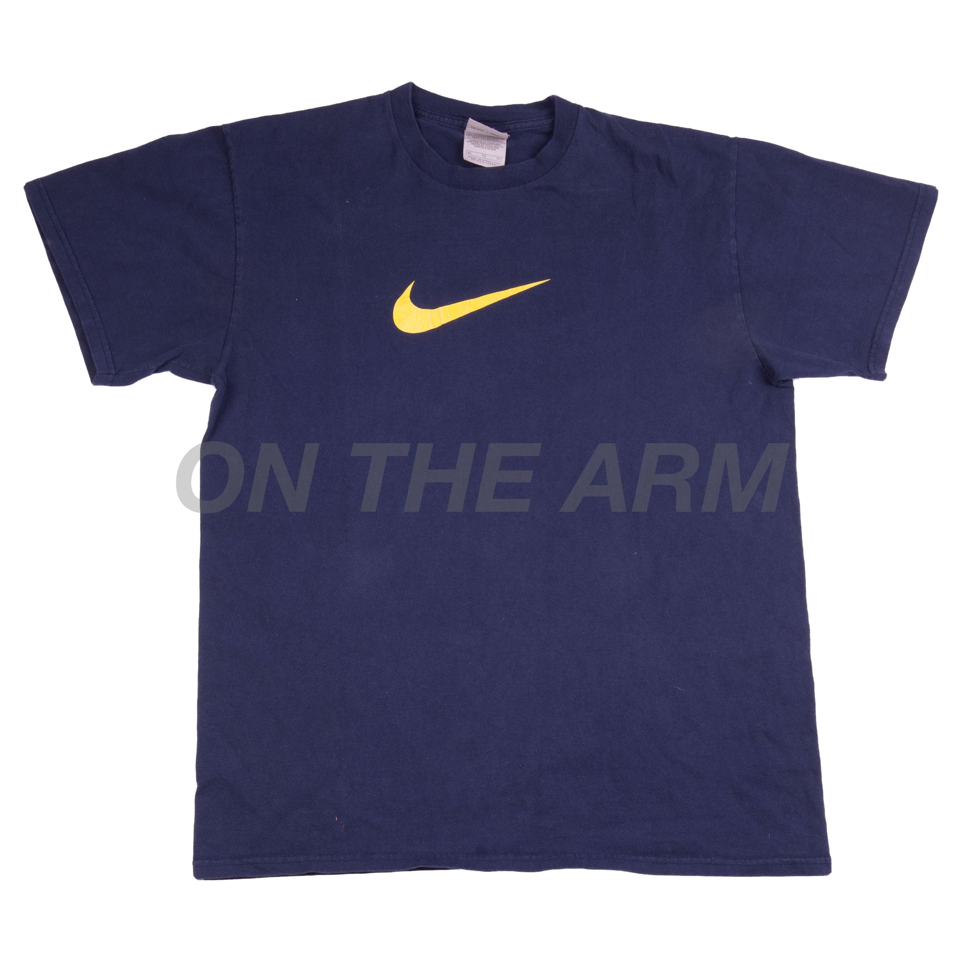 Vintage Navy/Yellow Nike Swoosh Tee
