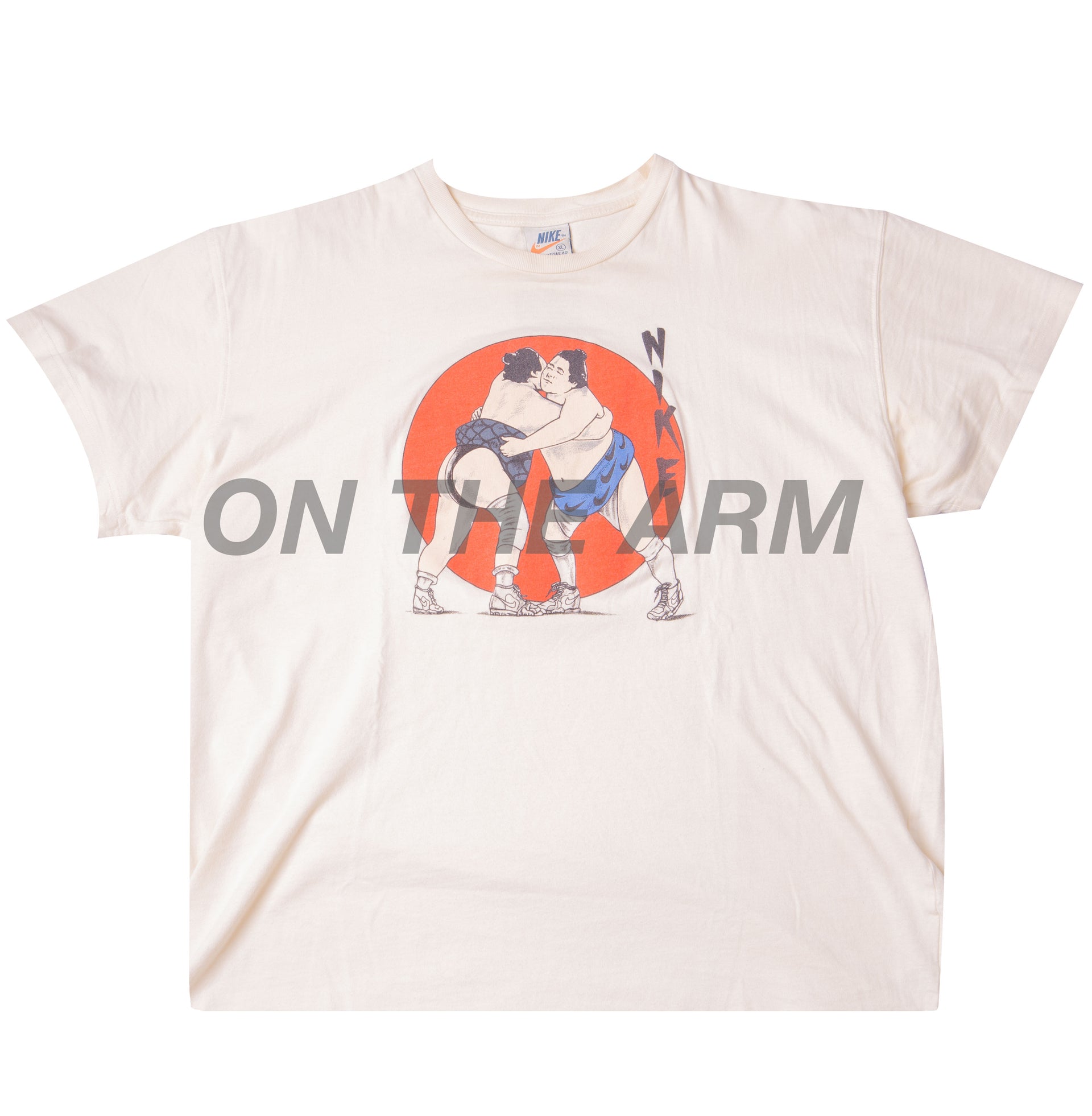 Vintage White Nike Sumo Tee