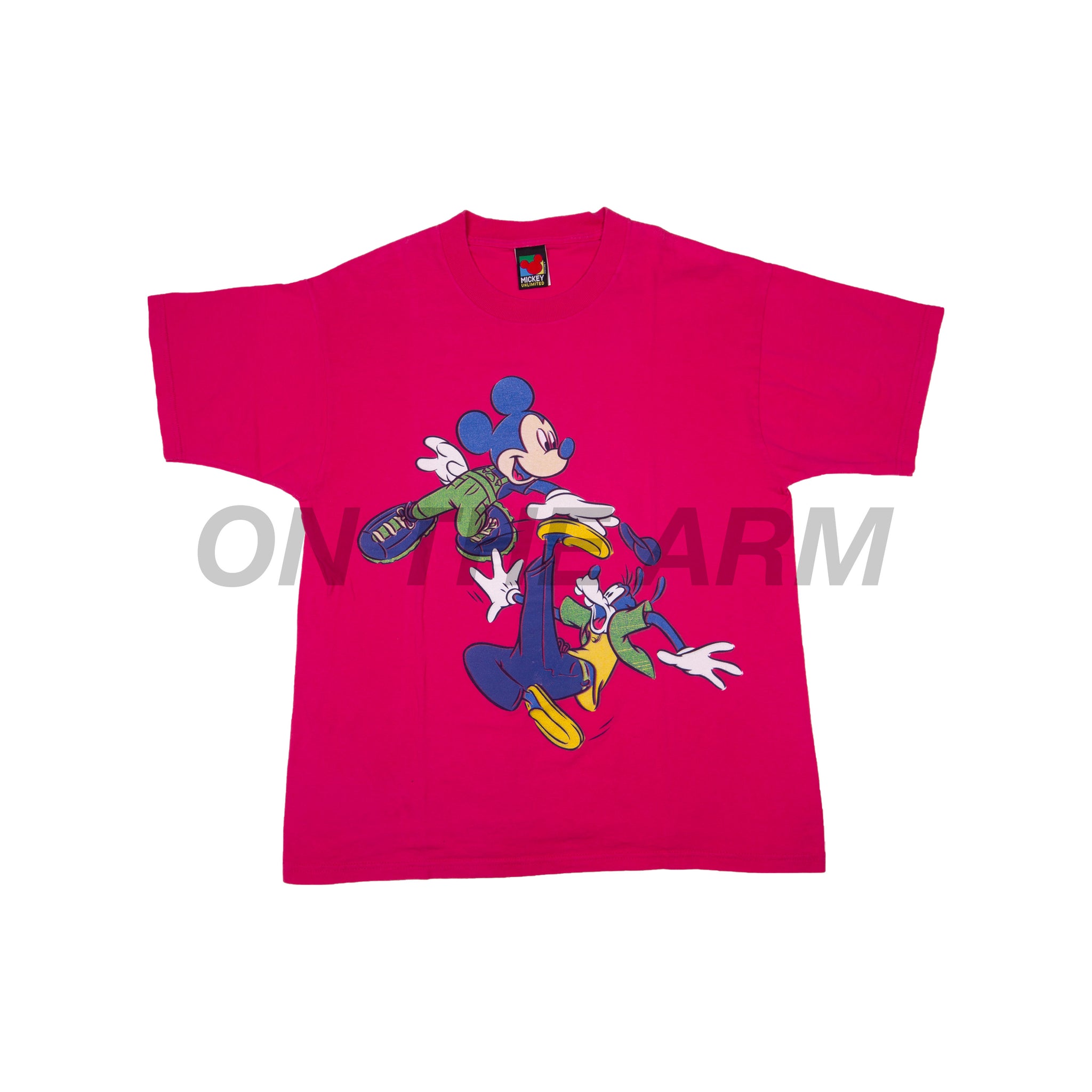 Vintage Pink Mickey & Goofy Tee