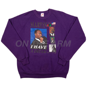 Vintage Purple Martin Luther King Jr. Crew