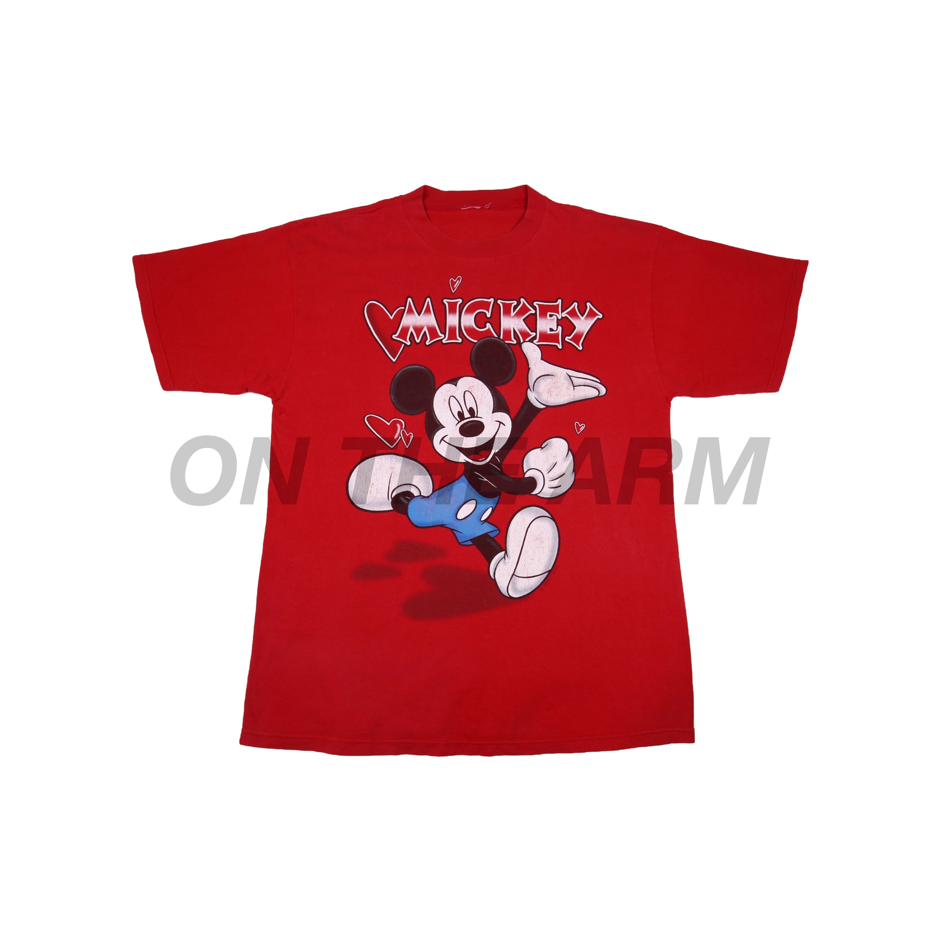 Vintage Red Mickey Hearts Tee