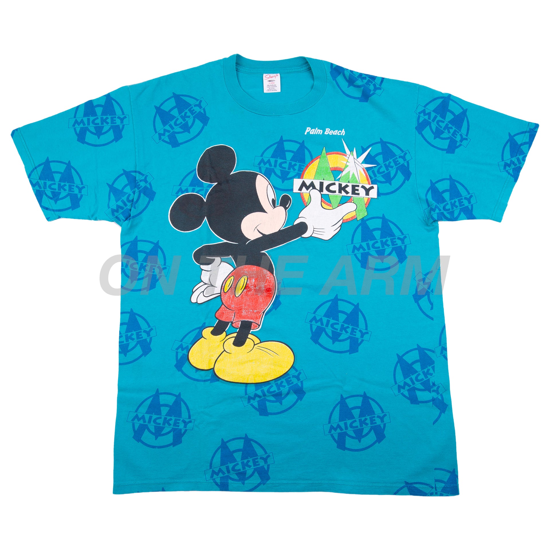 Vintage Teal Palm Beach Mickey Tee