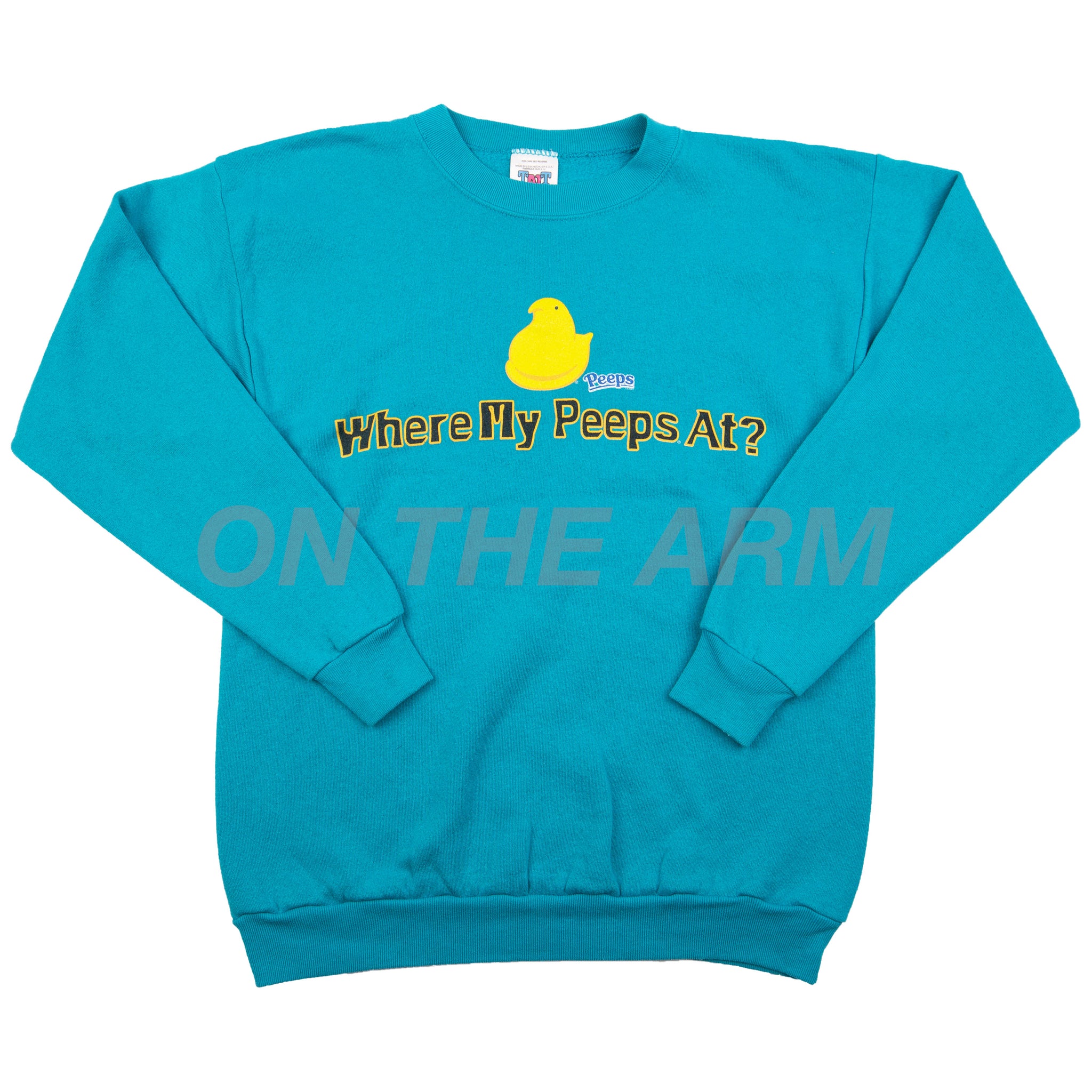 Vintage Turquoise Peeps Crew