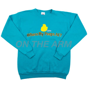 Vintage Turquoise Peeps Crew