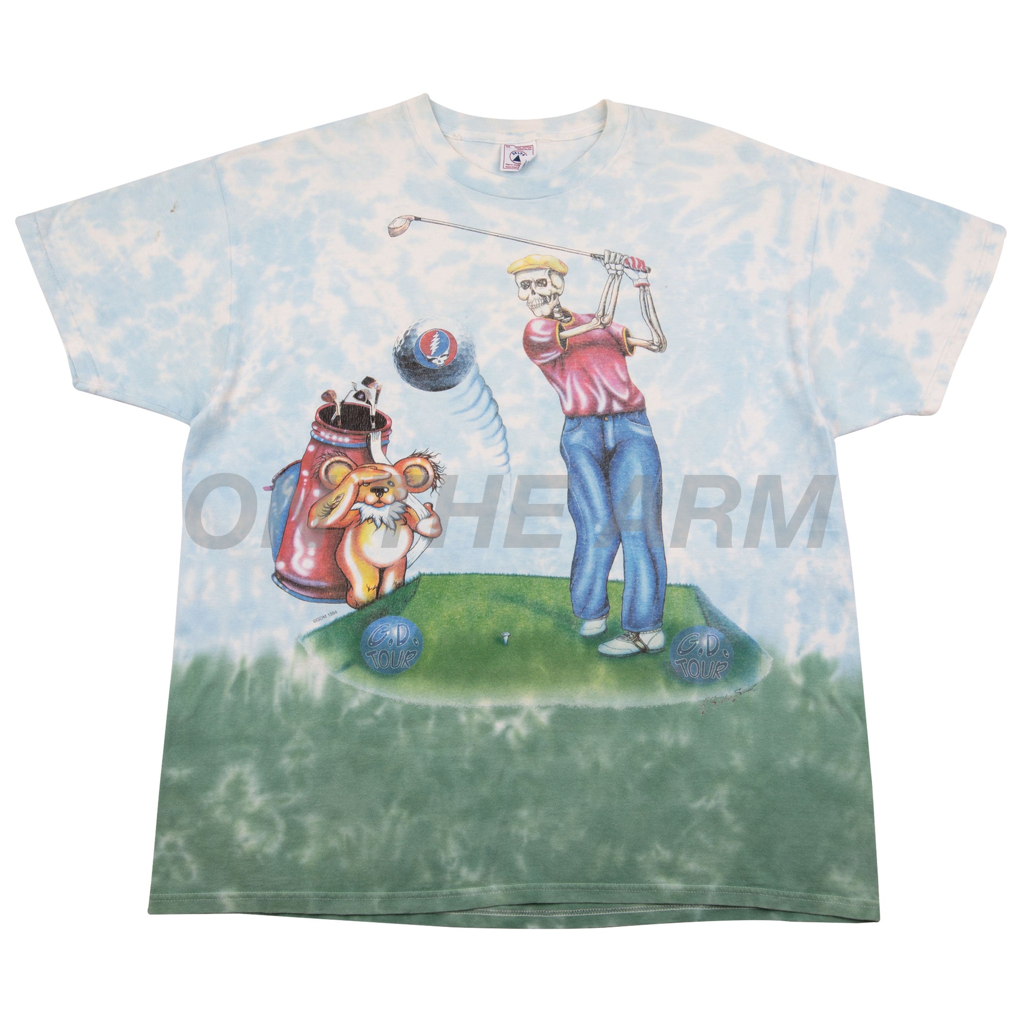 Vintage Tie Dye Grateful Dead Golf Tee