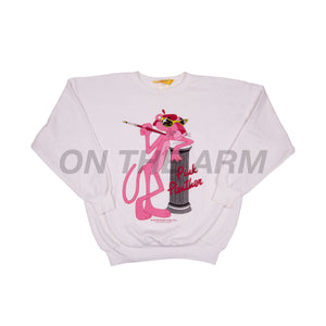 Vintage White 1985 Pink Panther Crew