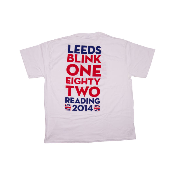 Vintage White Blink 182 Leeds Festival Tee