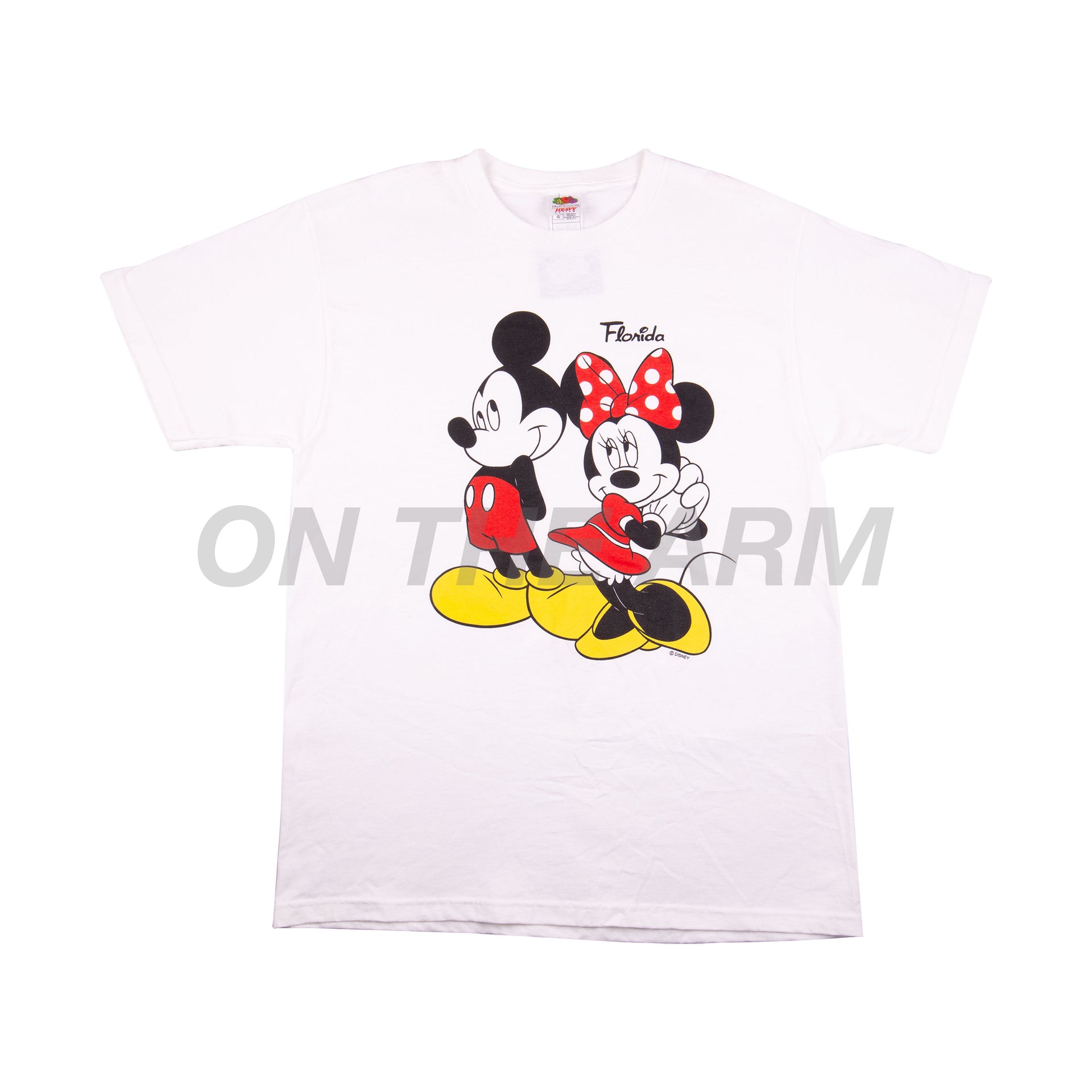 Vintage White Florida Mickey & Minnie Tee
