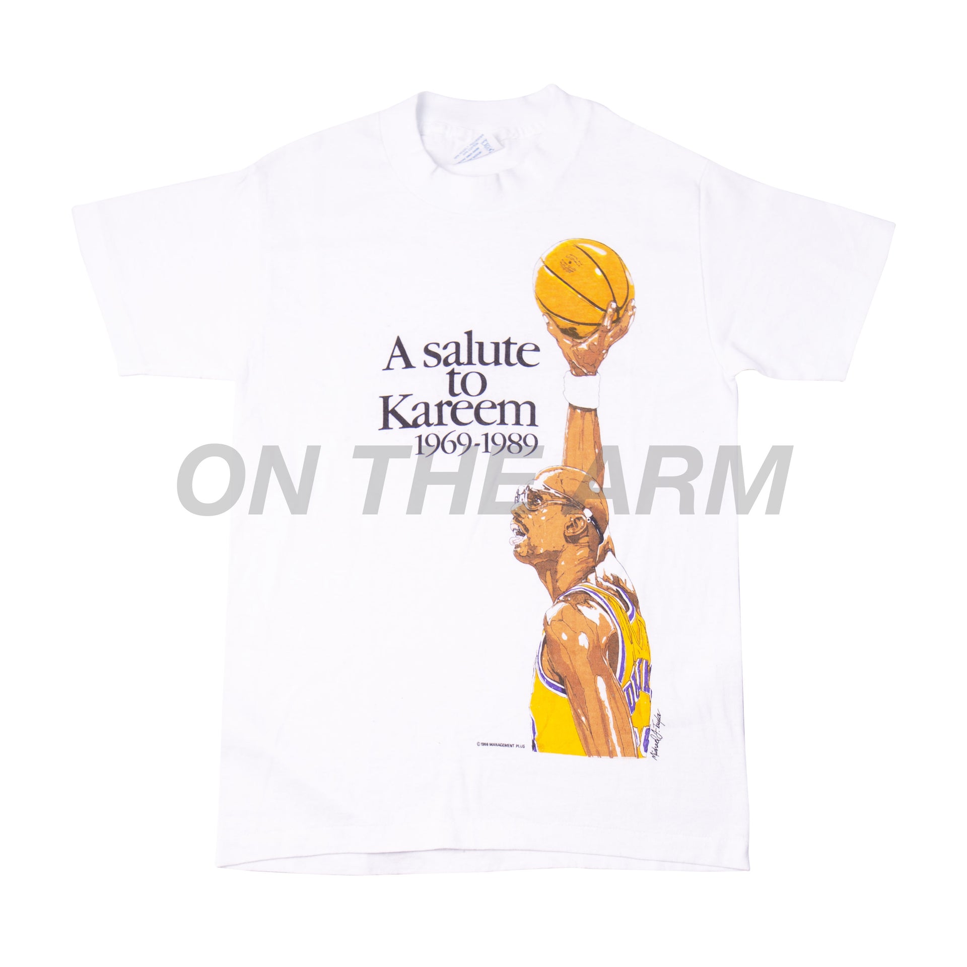Vintage White Kareem Abdul Jabbar Tee