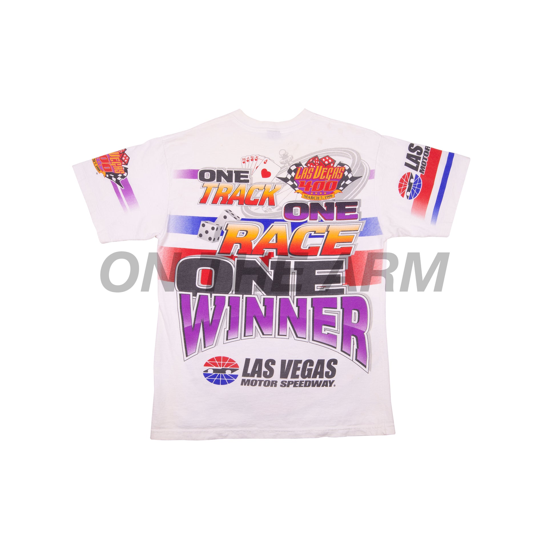Vintage White Las Vegas Speedway Tee