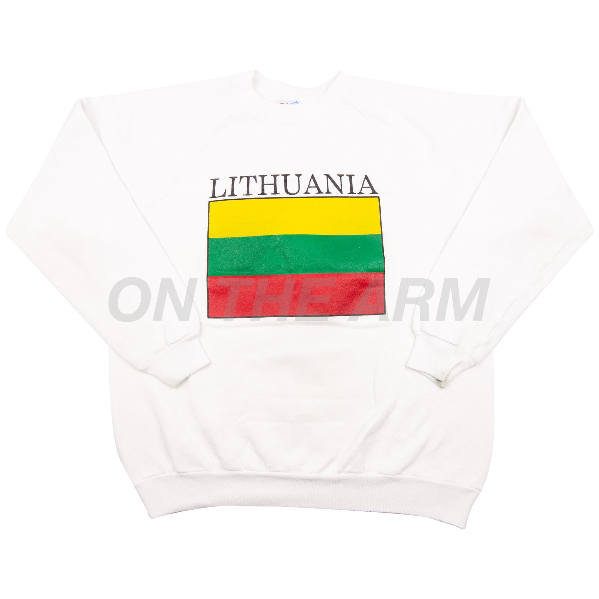 Vintage White Lithuania Crew