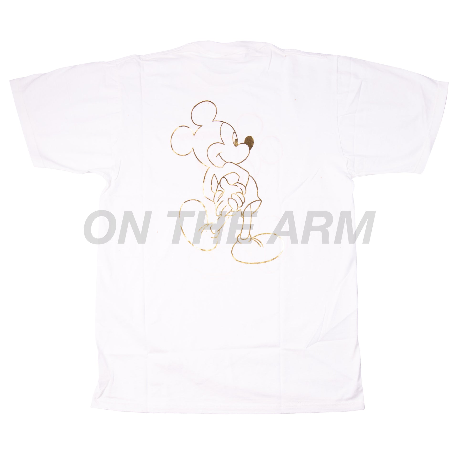 Vintage White Mickey Mouse Foil Tee