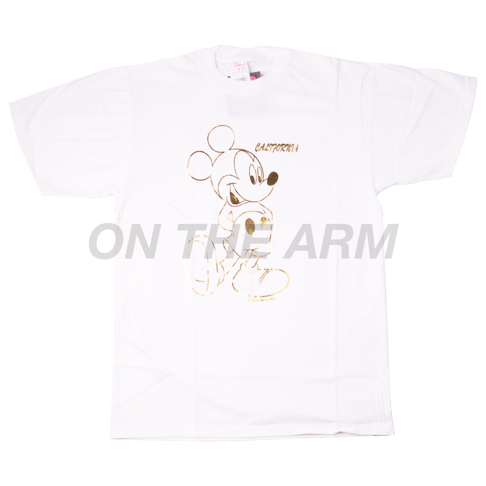 Vintage White Mickey Mouse Foil Tee