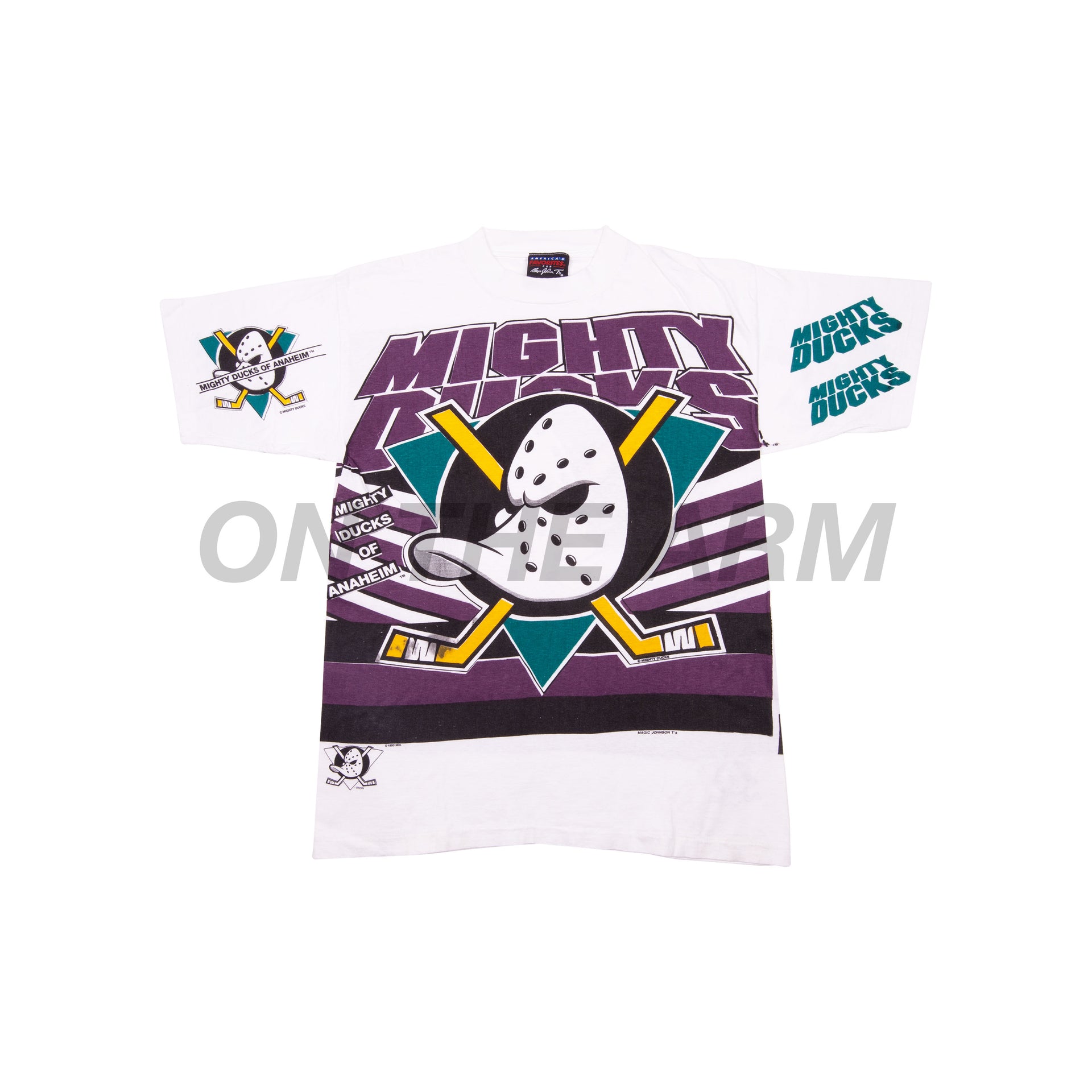 Vintage White Mighty Ducks Tee