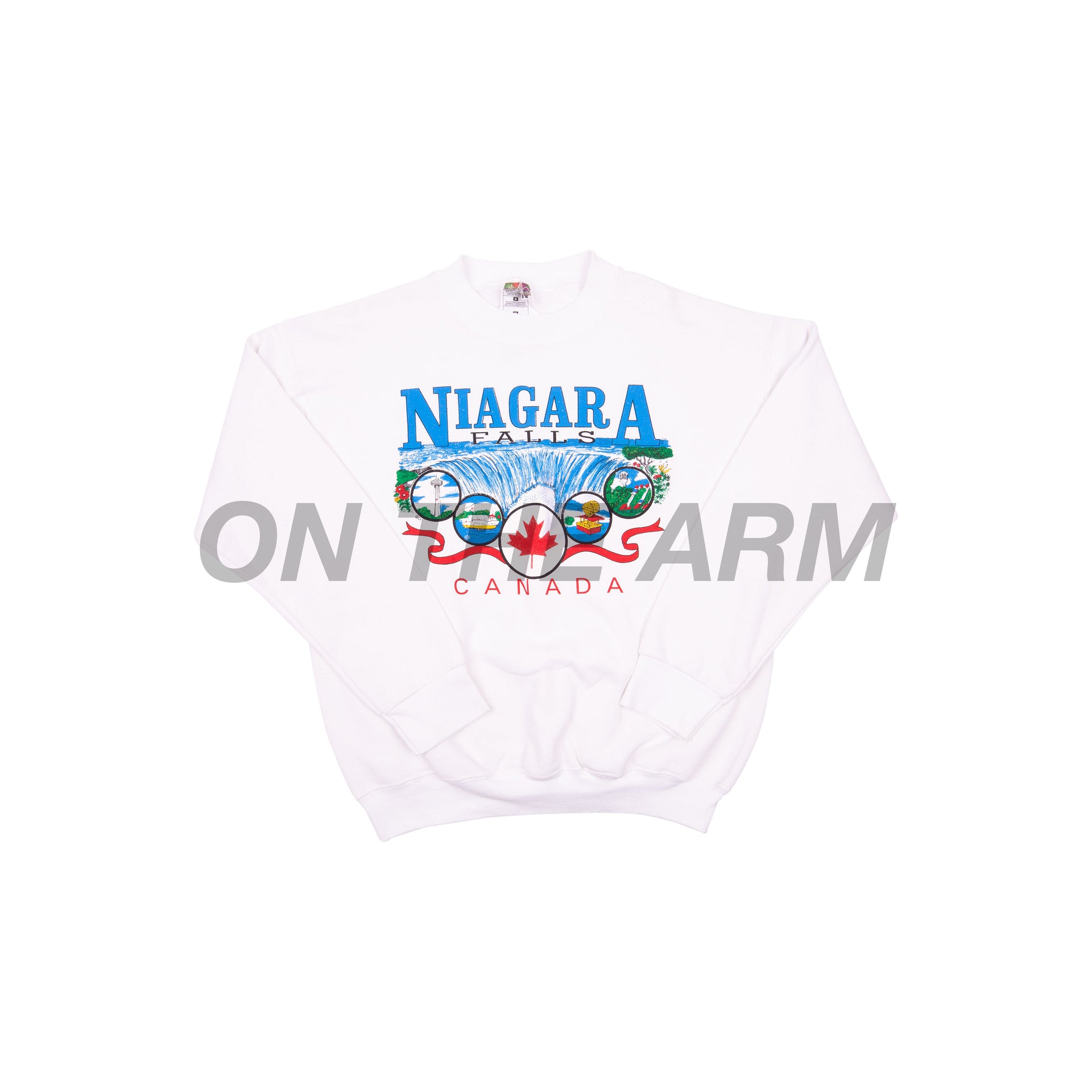 Vintage White Niagara Falls Crew