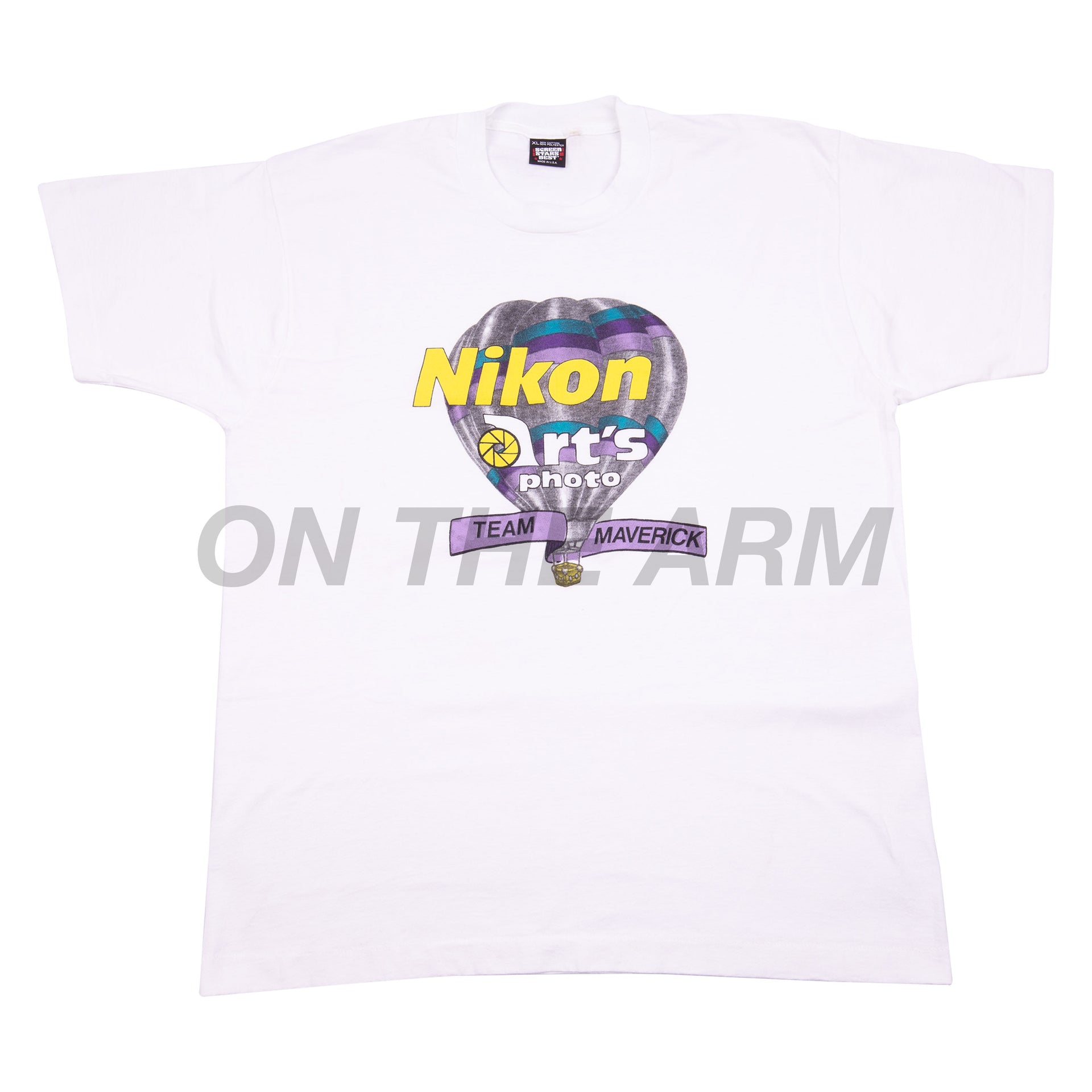 Vintage White Nikon Arts Photo Tee