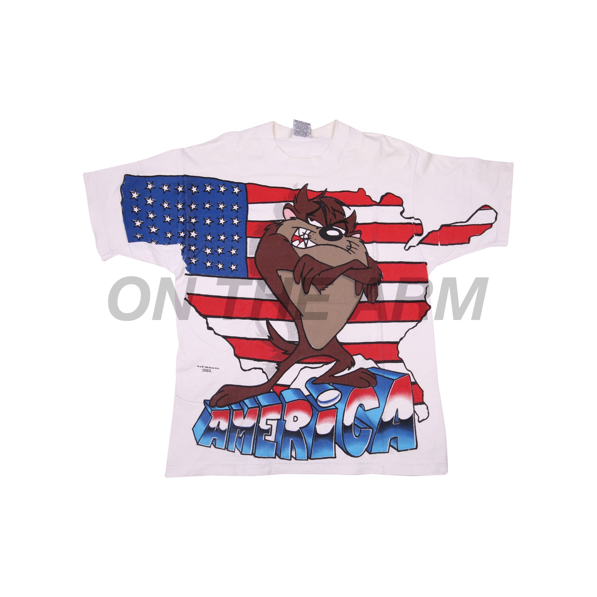 Vintage White Taz American Tee