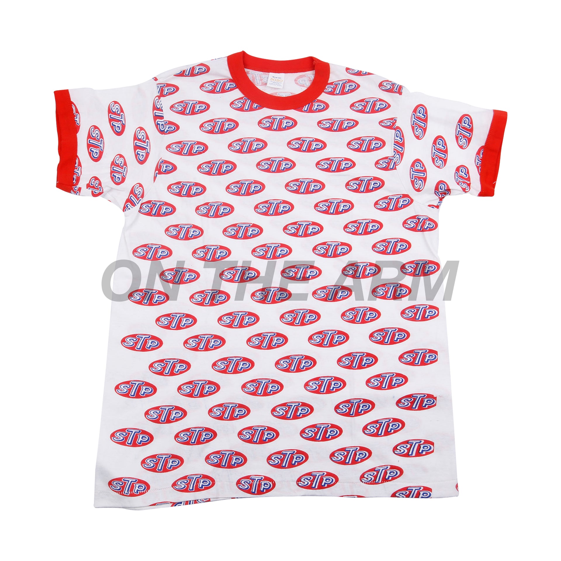 Vintage White/Red STP Ringer Tee